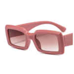 Nude Retro Rectangle Sunglasses